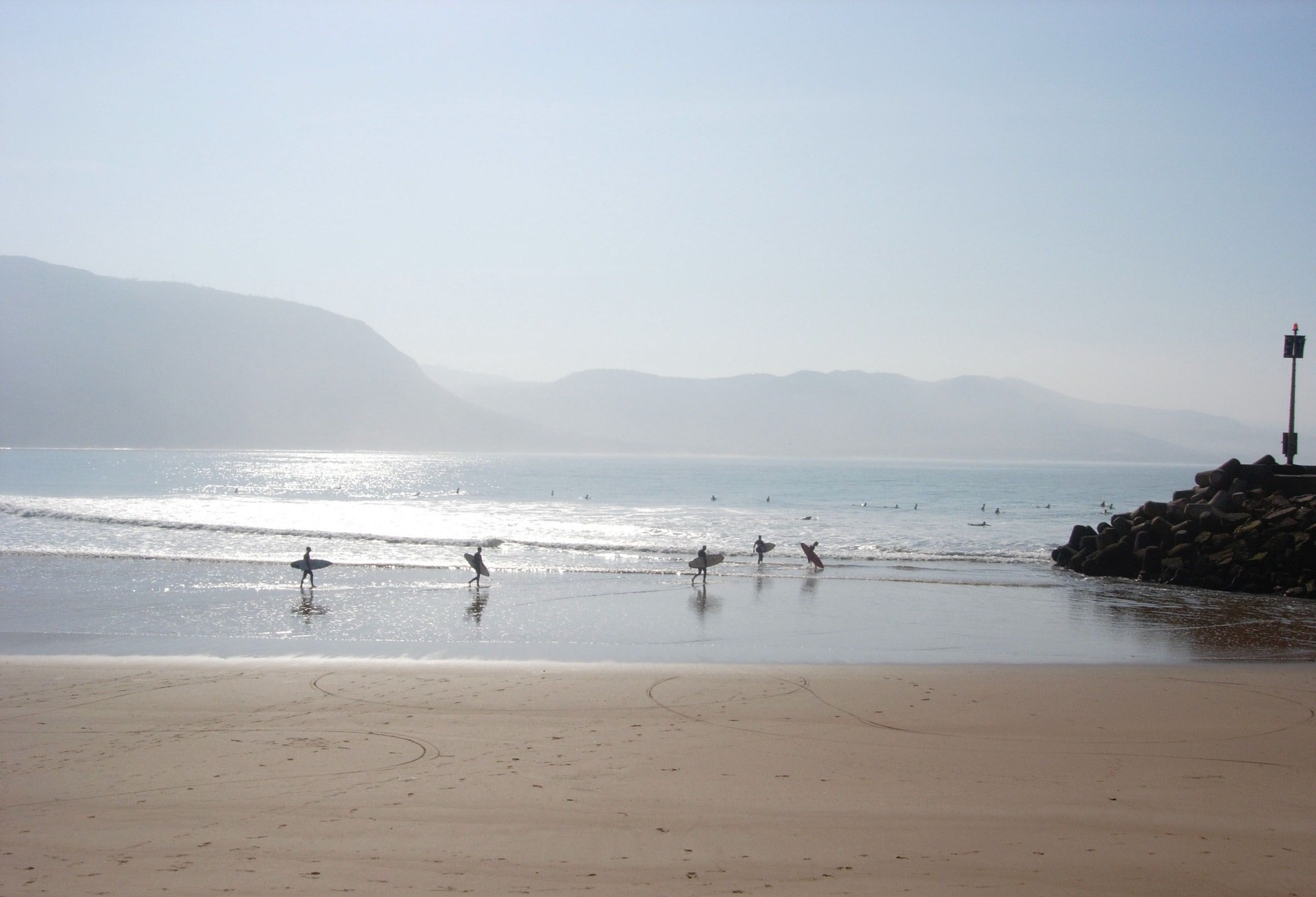 Surfers at Imsouane, Morocco